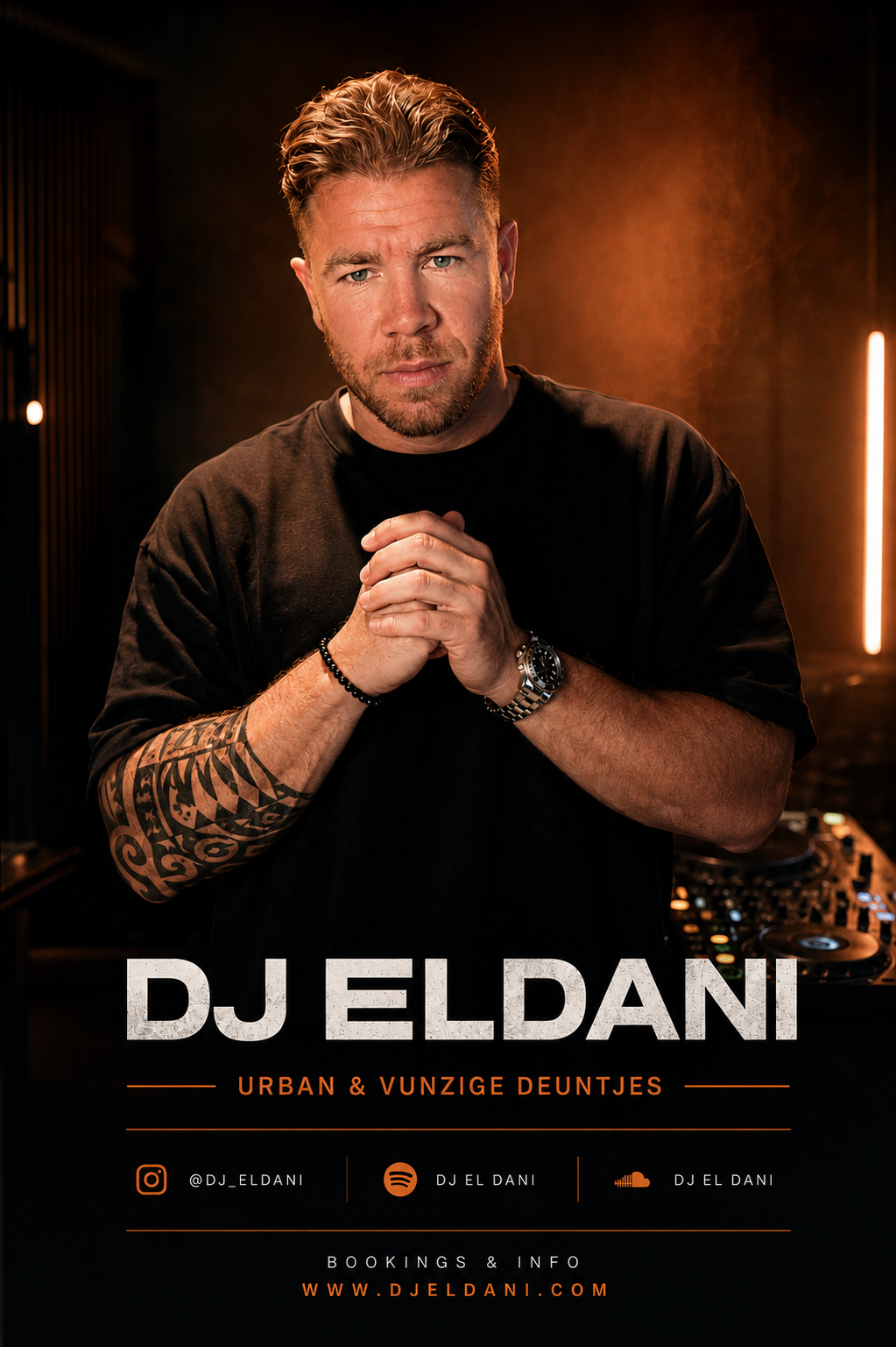 Portret van DJ El Dani